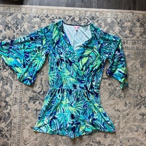 Lilly Pulitzer velour romper